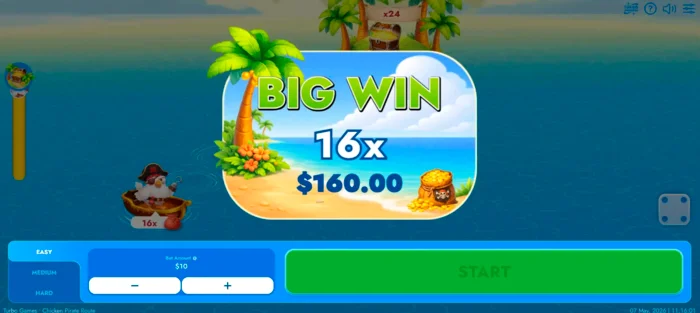 Chicken Pirate Route suur võit
